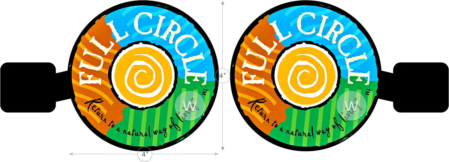4 inch round aisle violator template